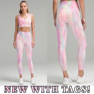 NWT 🍋Lululemon ✨Wunder Under High-Rise‎ Tight 25” Wash Psychedelic Size 8 RARE